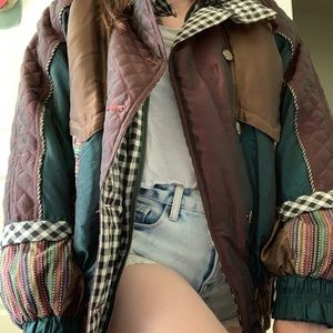 Unique winter puffer jacket